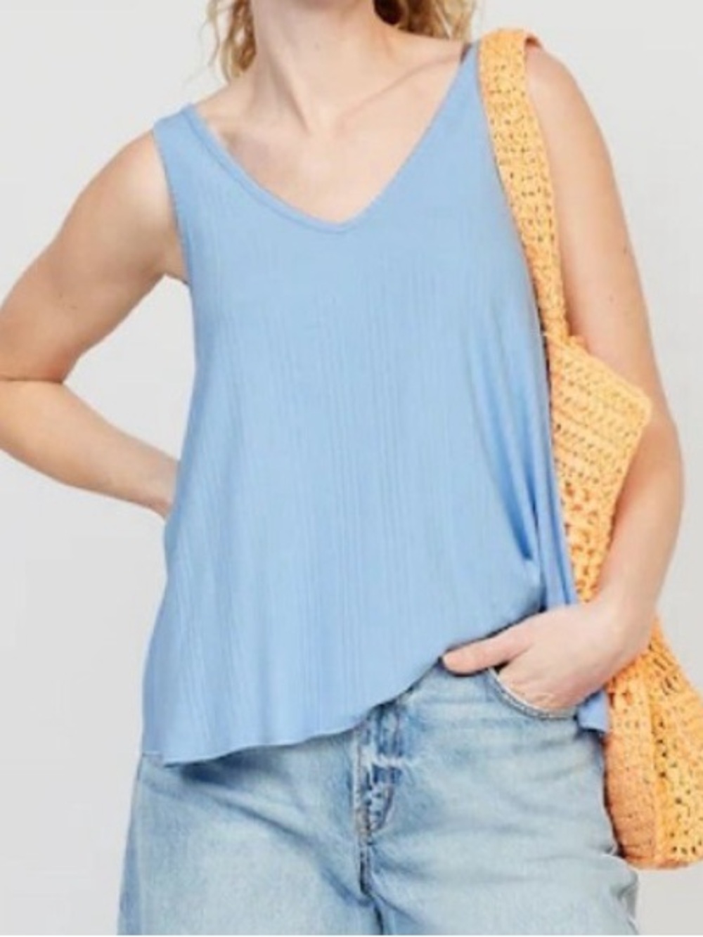 Old Navy Women's ~ Sleeveless Luxe V-Neck Swing Tank Top (Available in 3 colors)
